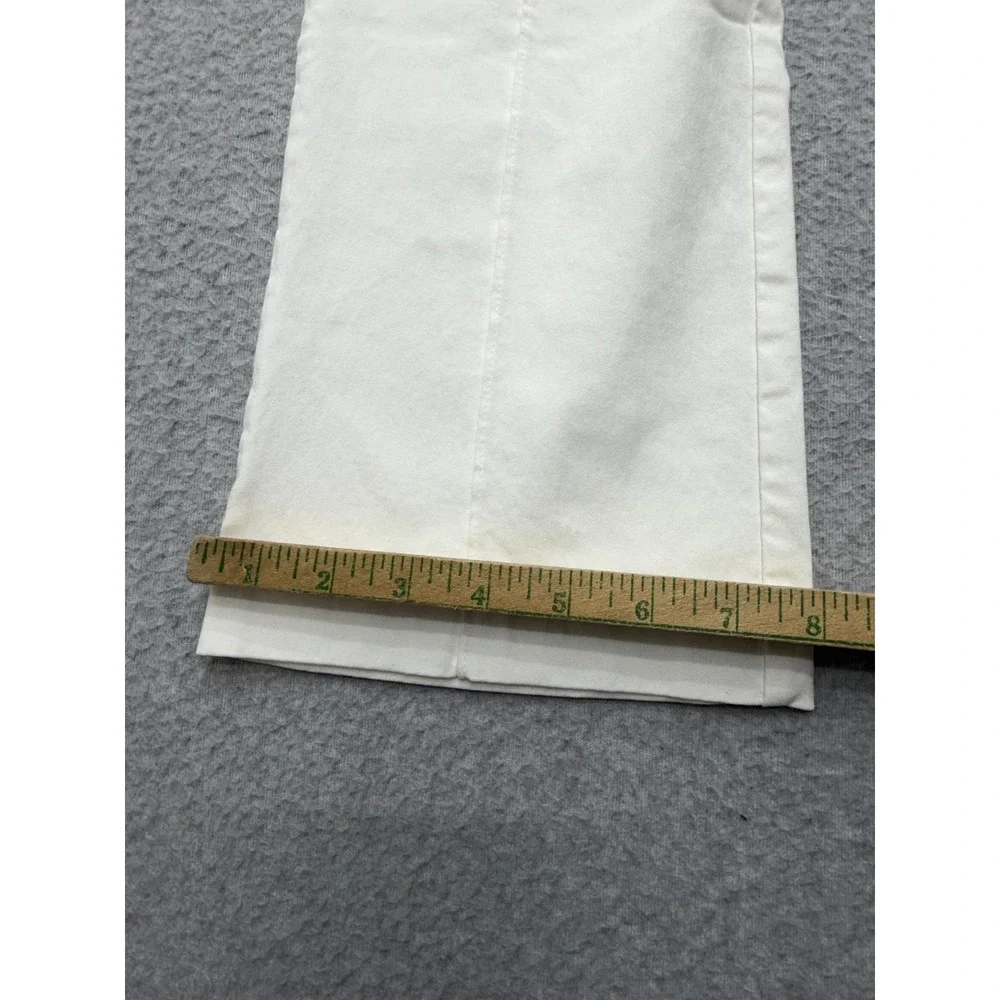 J. McLaughlin Womens 8 White Pull-On Straight Leg Stretch Pants Pockets - Picture 7 of 12